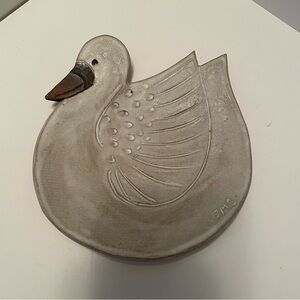 Studio Art Pottery Swan Trinket Dish Probably Shayla Marsh Studios